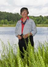 2014 Mississippi Forestry Association Tree Farmer of the Year Patrice O'Brien enjoys managing the land, timber and natural resources at her family's farm in Oakland, Miss., on June 13, 2014. (Photo by MSU Ag Communications/Kevin Hudson)