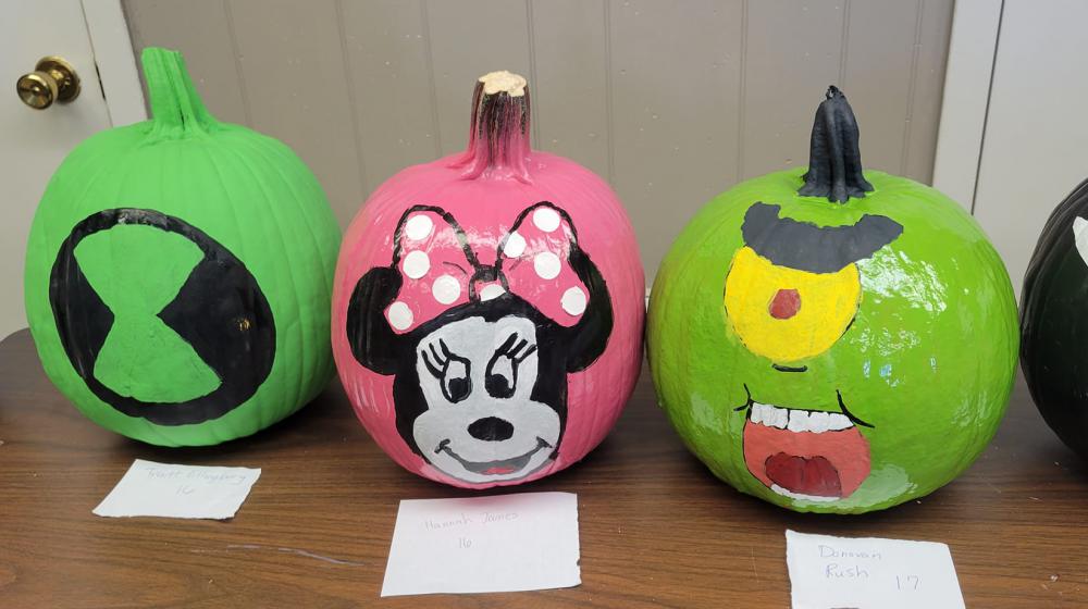 Painted pumpkins