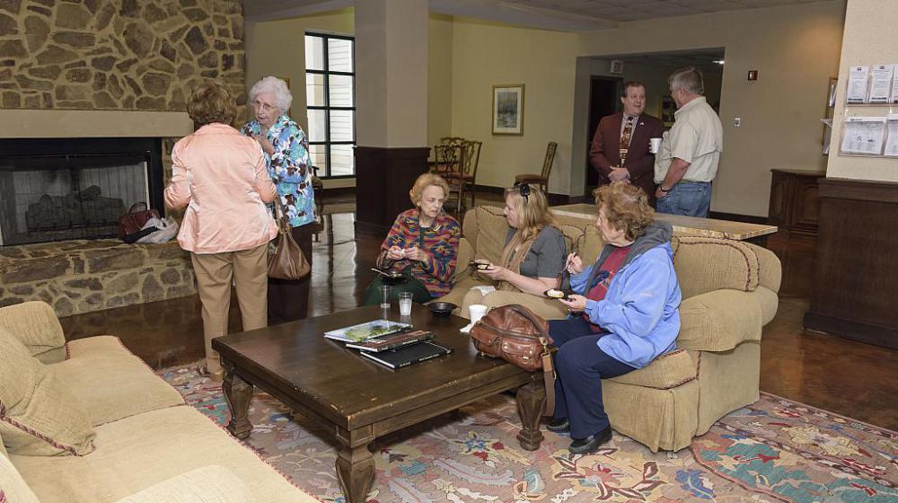 A view of the lobby area at the new Rankin County Extension Office.