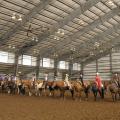 Contestants in the youth Western pleasure class await results of the competition at the Mississippi State University Bulldog Classic AQHA show. (Photos courtesy of Brenda Fuquay.)