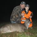 Jacob of West Virginia, pictured with his dad, Jeff, sported the required minimum of 500 inches fluorescent orange for visibility and safety when he got his first-ever whitetail deer during his Catch-A-Dream hunt in Monticello, Mississippi. The Catch-A-Dream Foundation provides outdoor experiences for children with life-threatening illnesses. (Photo courtesy of the Catch-A-Dream Foundation)