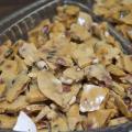 High protein insects can be cultivated for human consumption and added to a variety of foods, such as this peanut brittle studded with black soldier fly larvae. (Photo by MSU Ag Communications/Kat Lawrence)