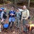 Don’t let the colder weather prevent outdoor adventures this winter. This group is staying comfortable by layering their clothing. (Photo by MSU Extension Service/Evan O’Donnell)