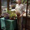 Lida McDowell holds an alternanthera plant at her home in Hattiesburg, Mississippi, on April 27, 2017. McDowell is a member of the Pine Belt Master Gardeners -- one of more than 60 such groups throughout the state that operate under the supervision of the Mississippi State University Extension Service. (Photo by MSU Extension Service/Kevin Hudson)